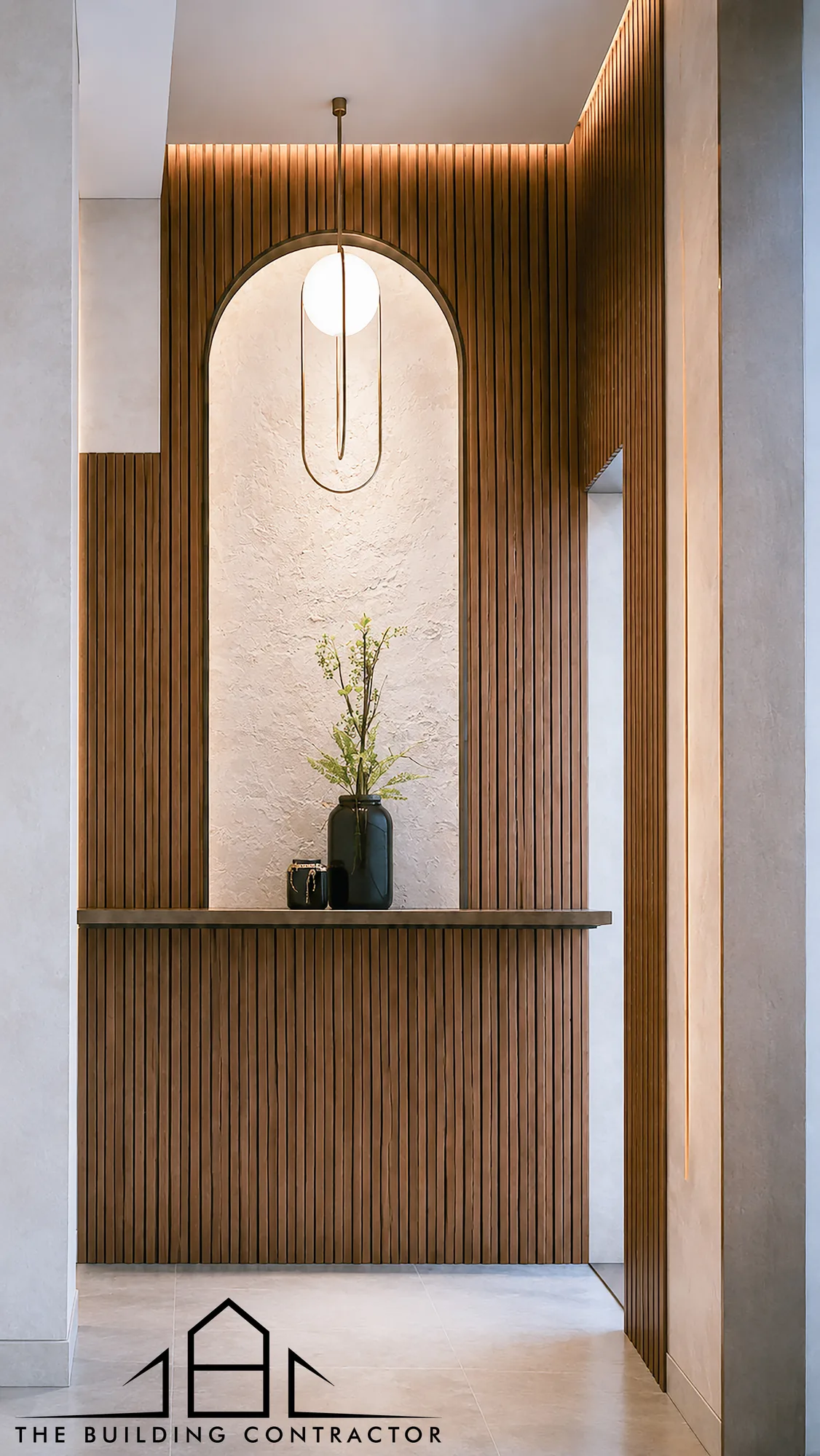 Interior design visualisation showing dining and living connection