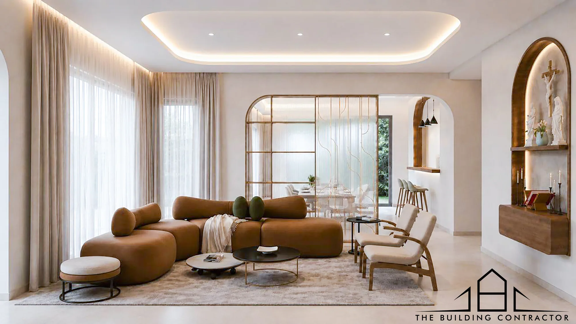 Interior design visualisation of a bedroom at Benhur and Reethu Residence