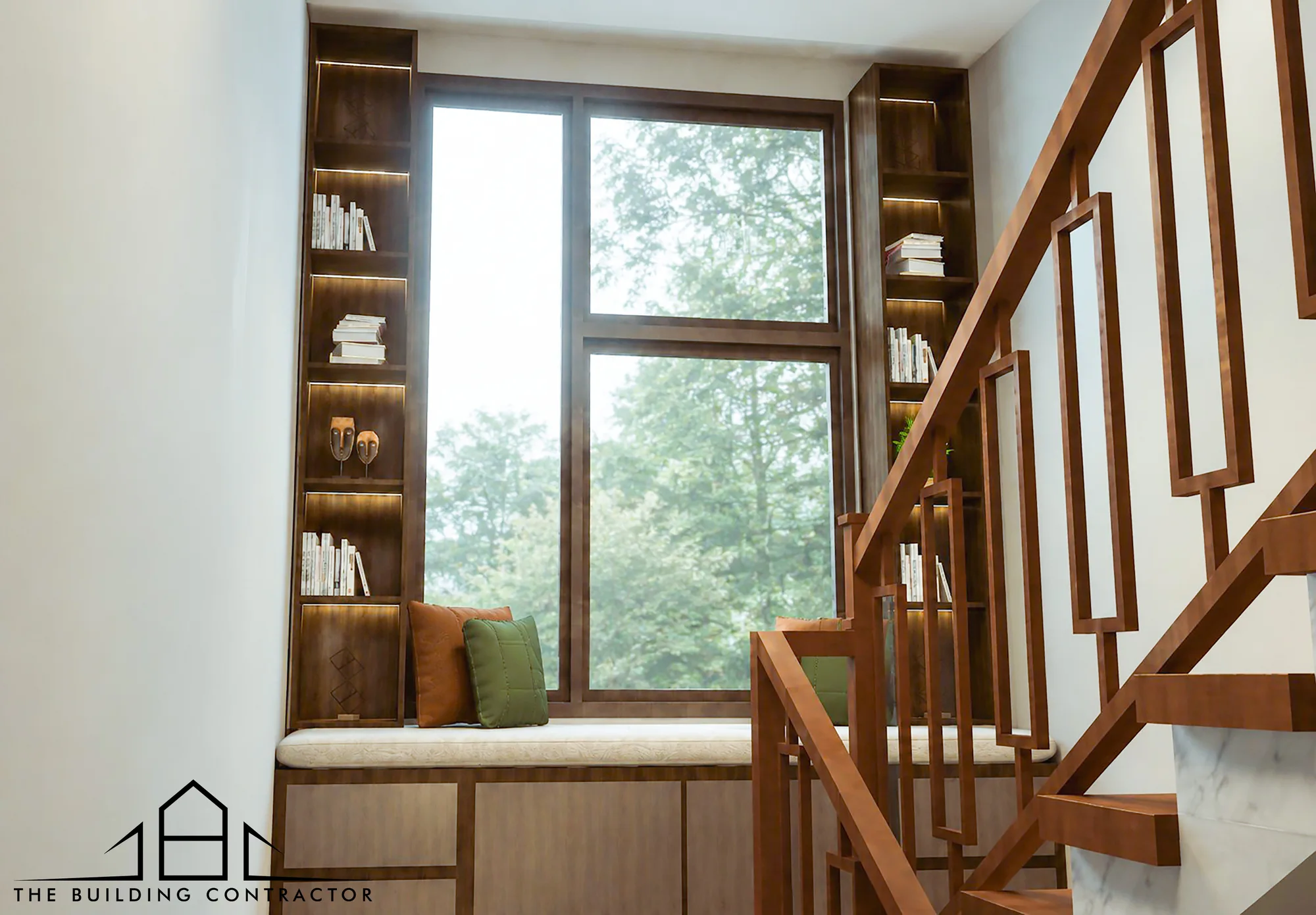 Interior material and detail design visualisation at Benhur and Reethu Residence