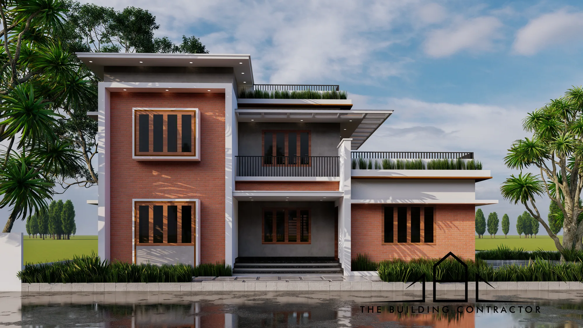 Completed Kanasu Residence exterior at Karicode, Ernakulam