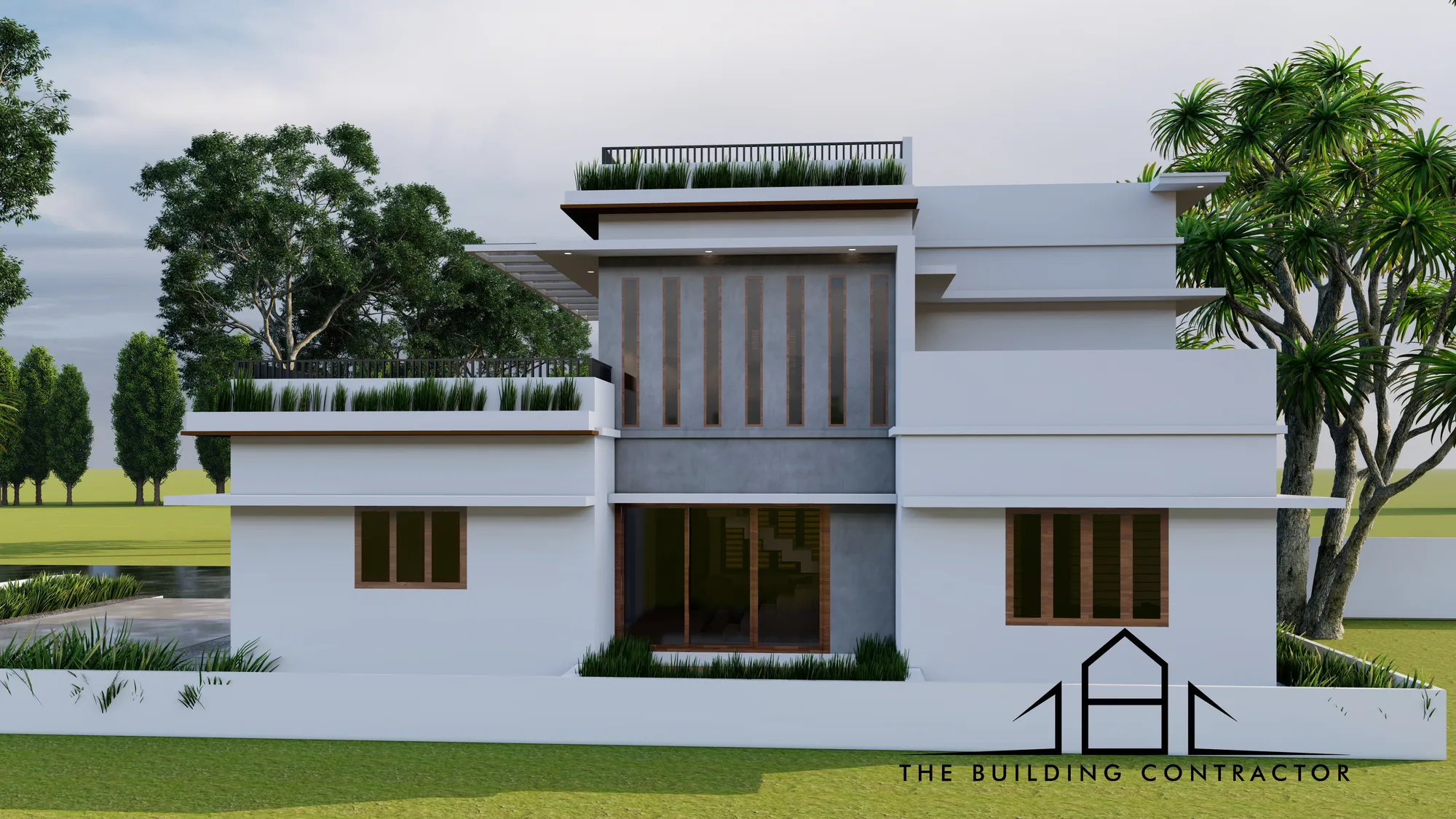 Architectural facade detail at Kanasu Residence