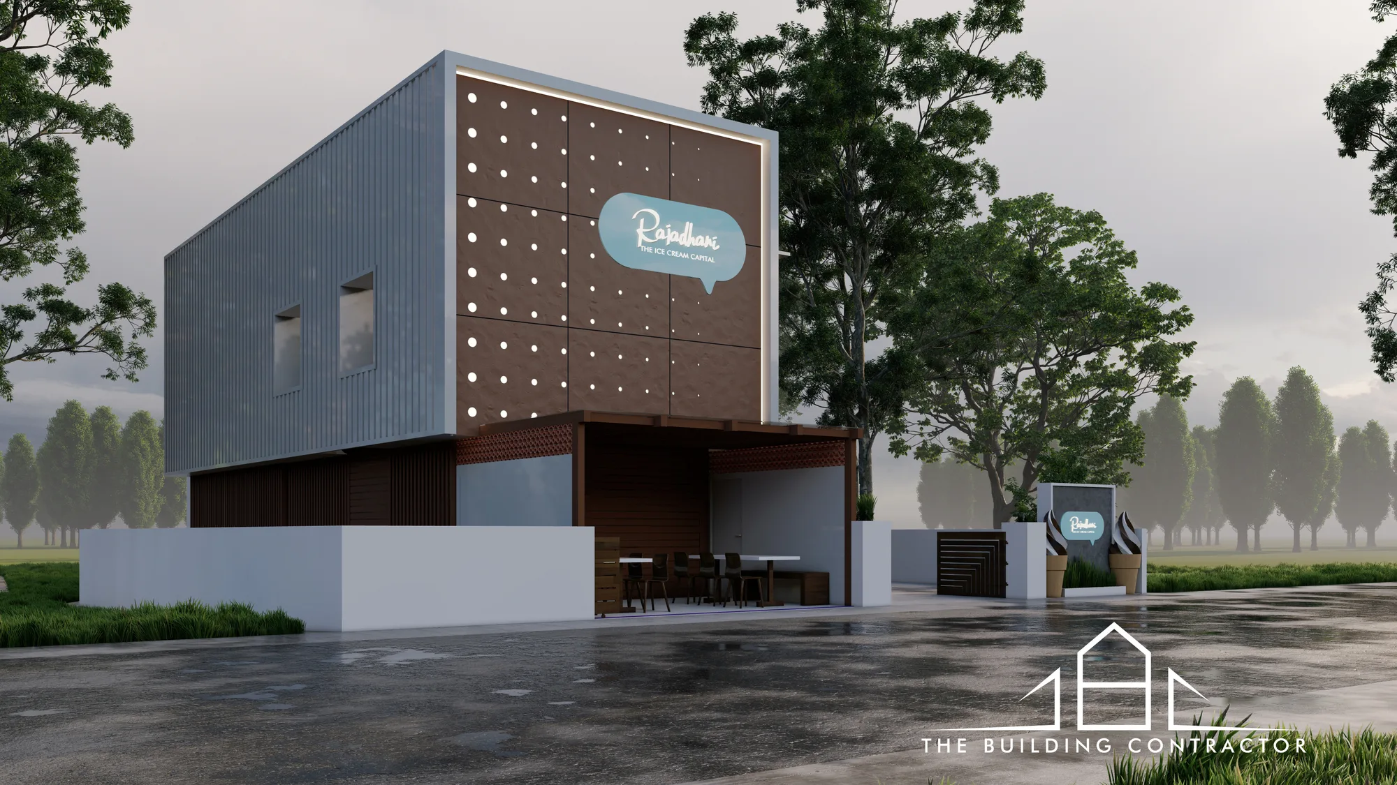 Additional perspective of Rajadhani Ice Cream Factory, Kandanad