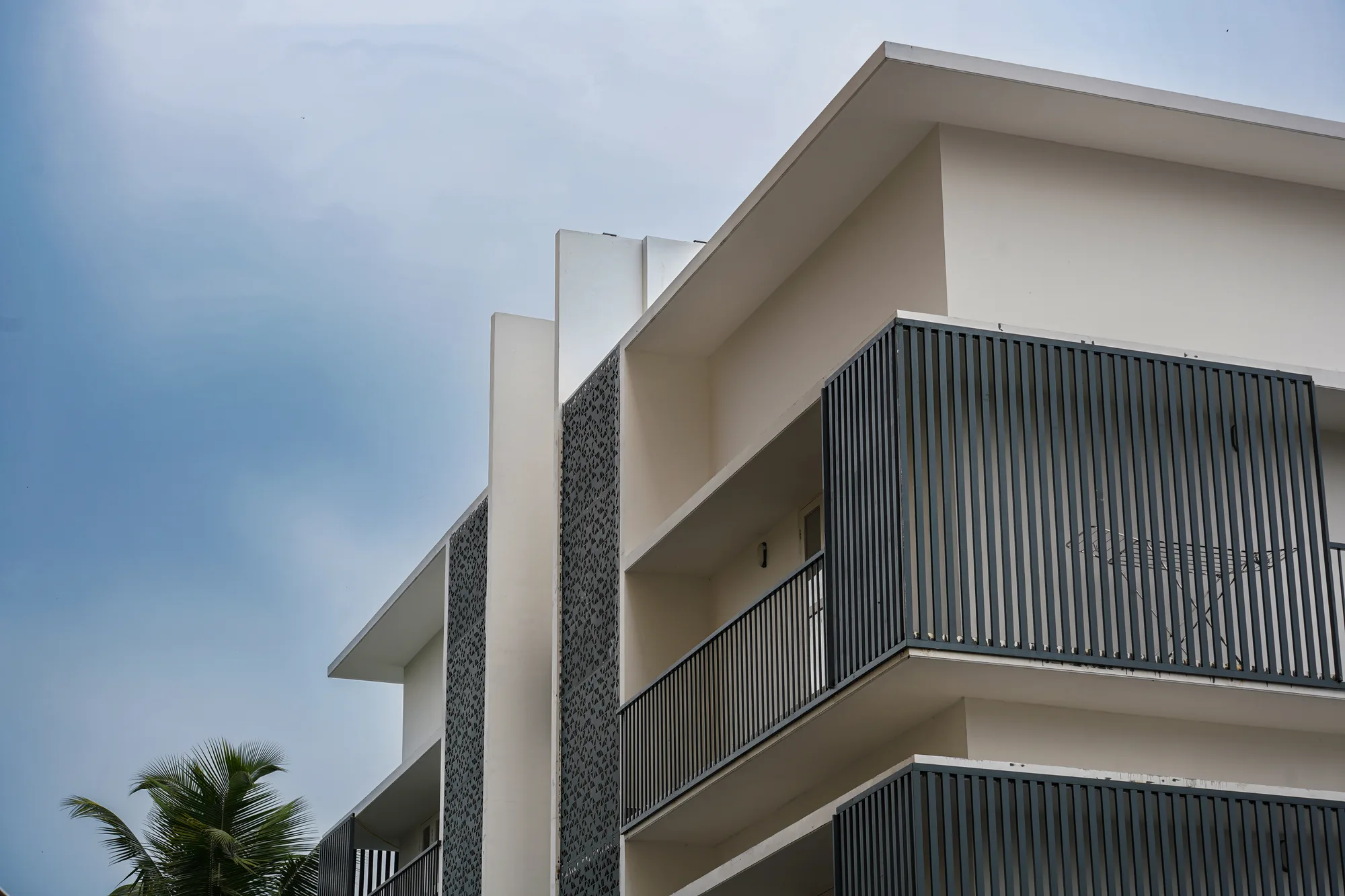 Wide exterior view of Ratheesh Apartments, Kakkanad