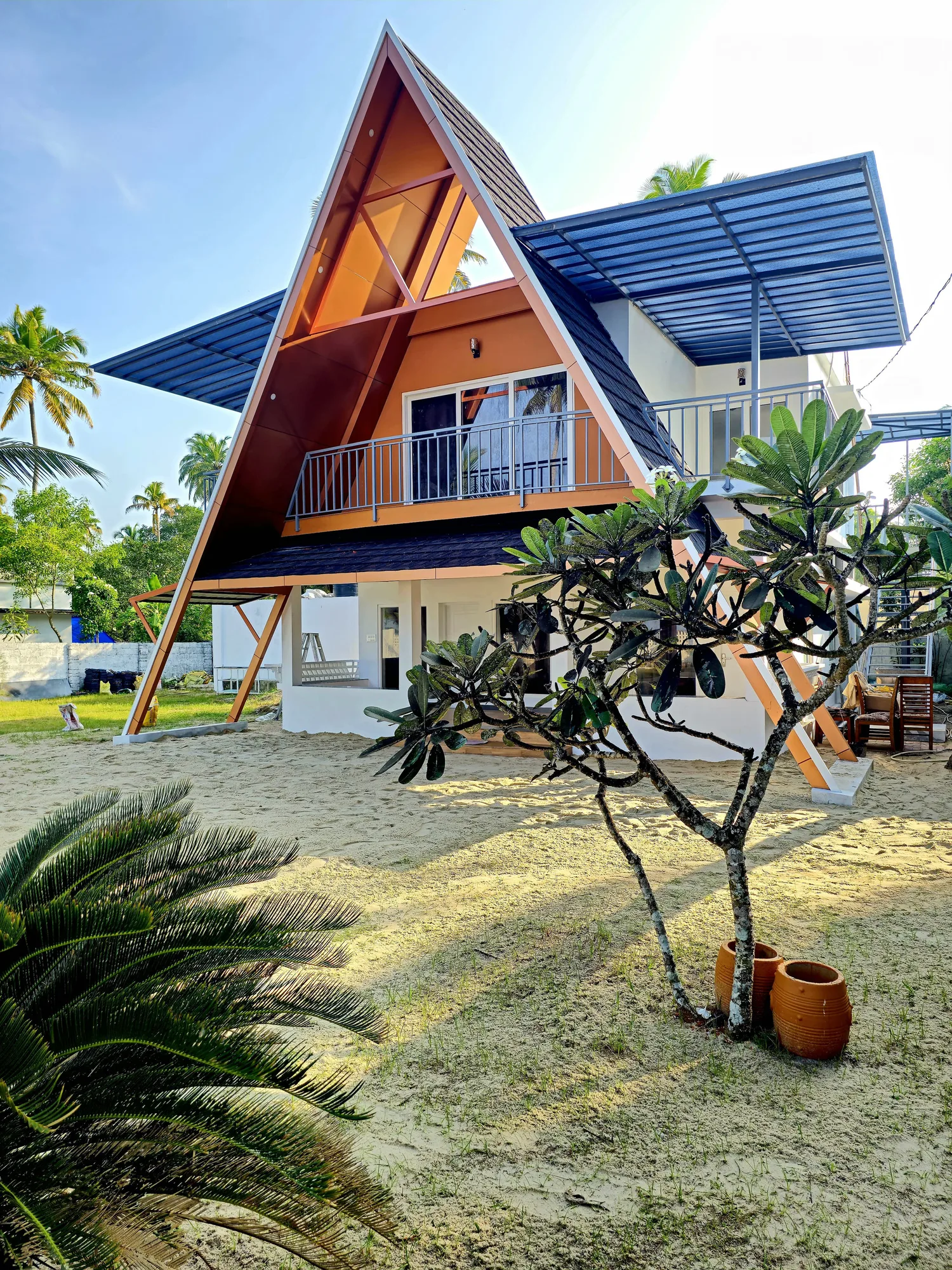 Close perspective of the completed Sailor Home resort rehabilitation