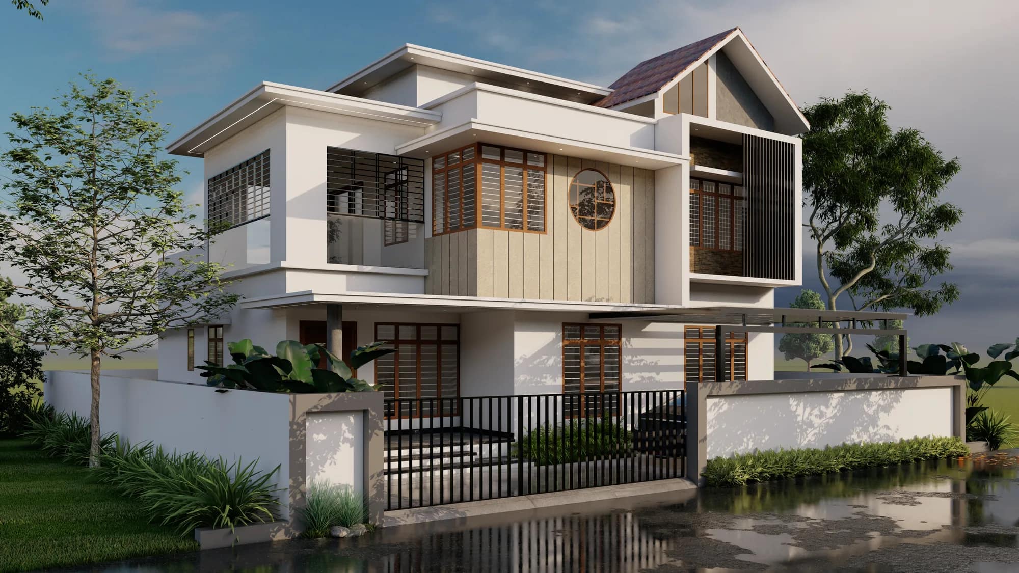 SHIJU DANIEL & MANJU KURIAKOSE RESIDENCE — Palarivattom · Ernakulam
