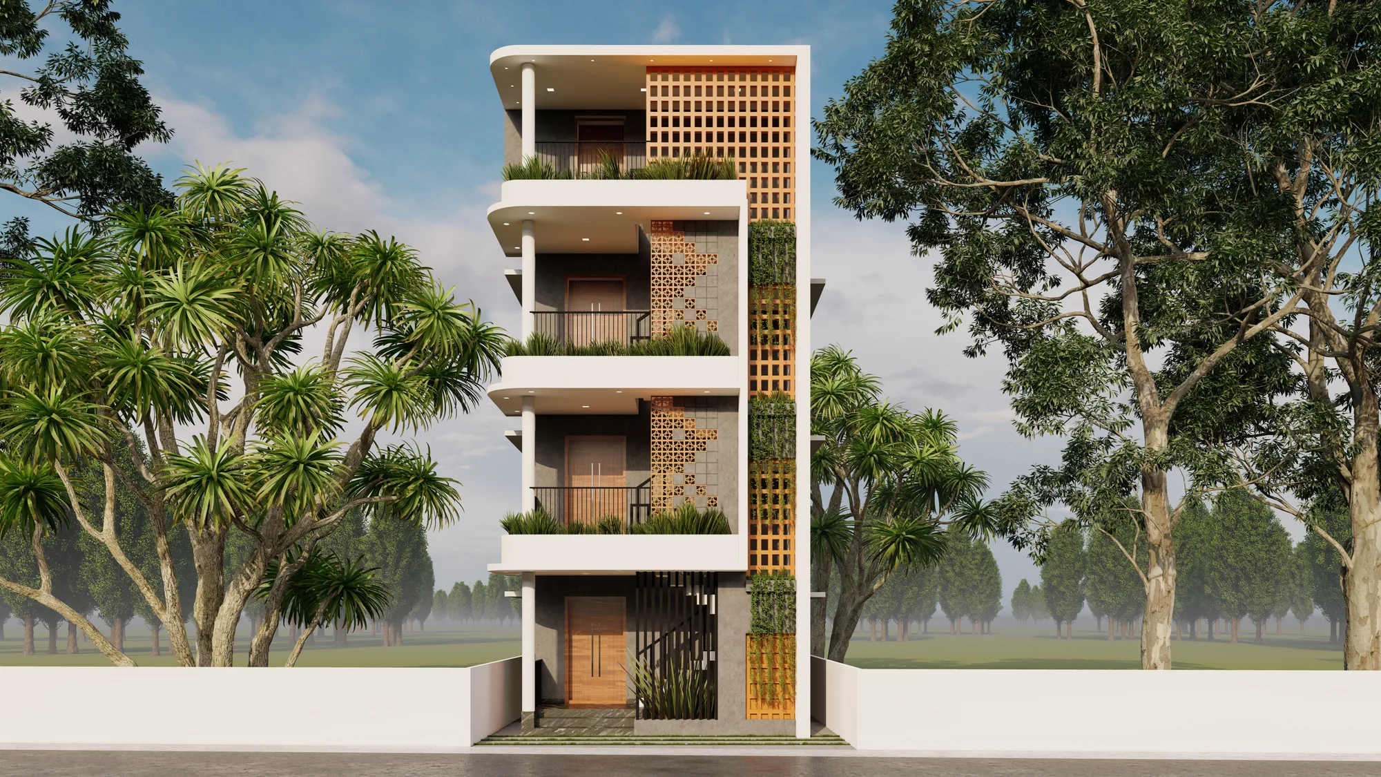 Sony South Apartments in Ernakulam — a compact G+2 residential building on approximately 3 cents