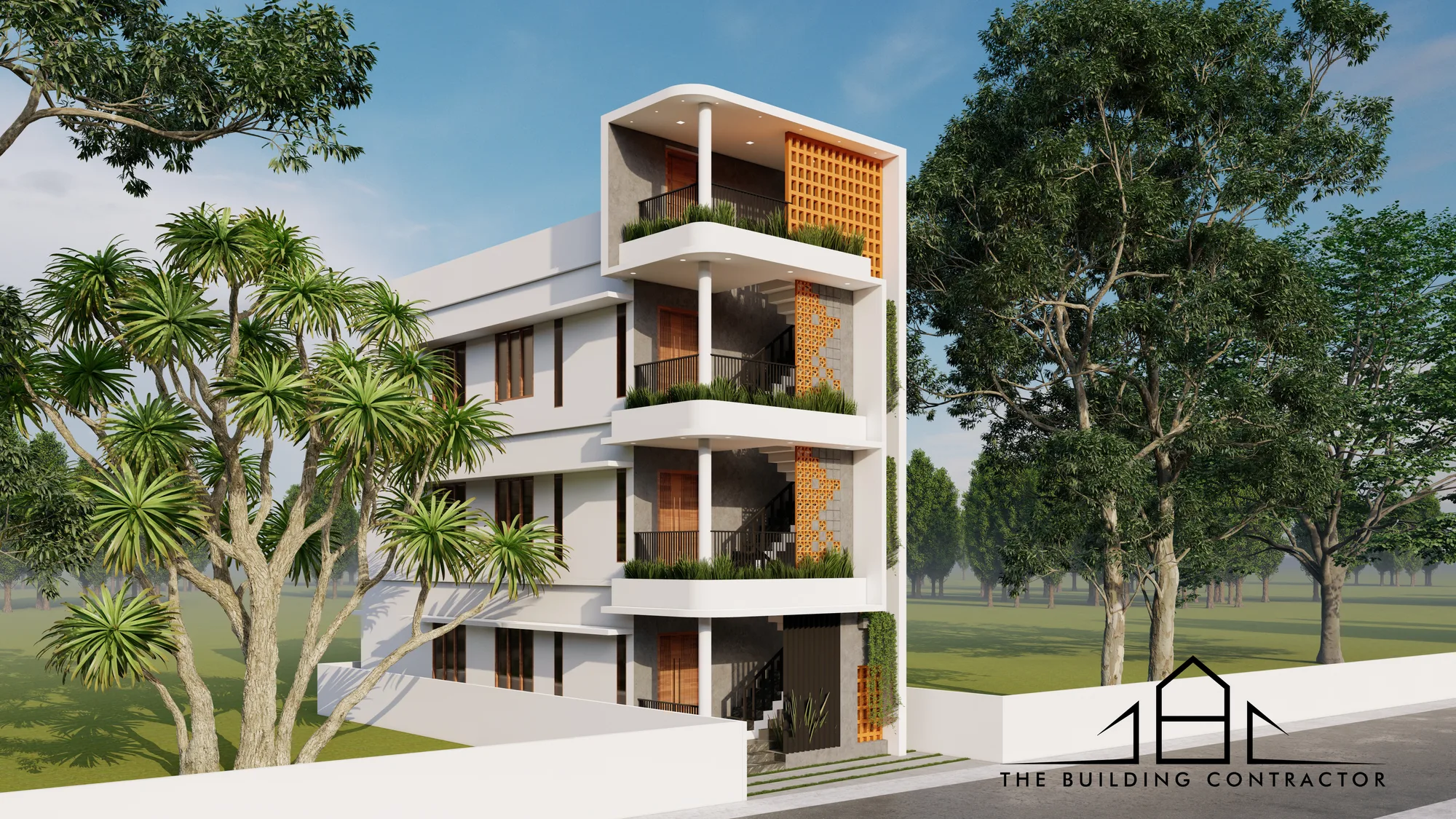 Wide view of Sony South Apartments, Ernakulam