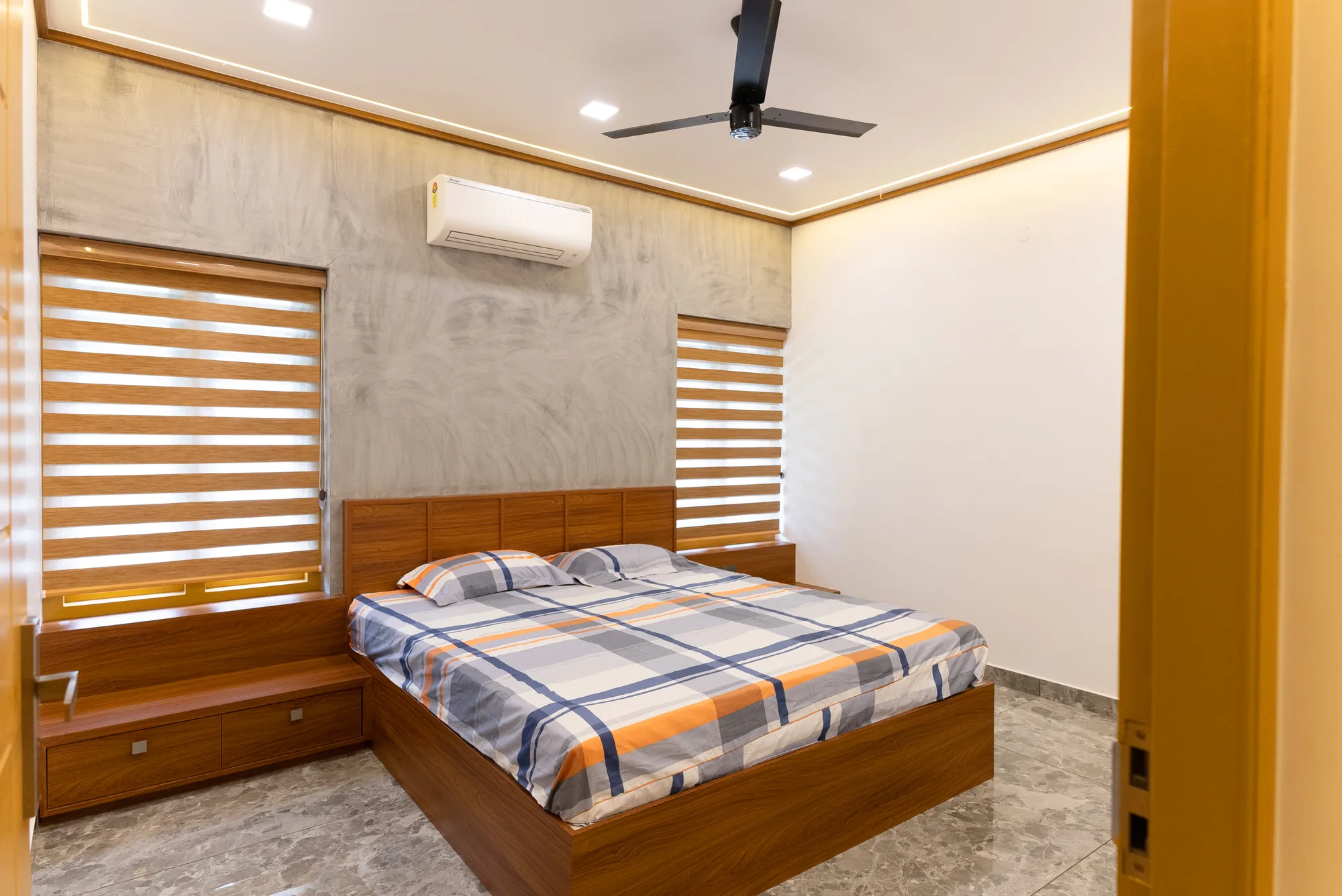Kitchen and dining connection at Square One Residence