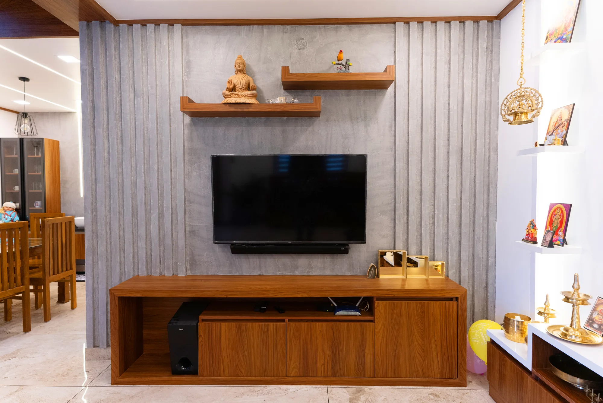 Bedroom detail at Square One Residence