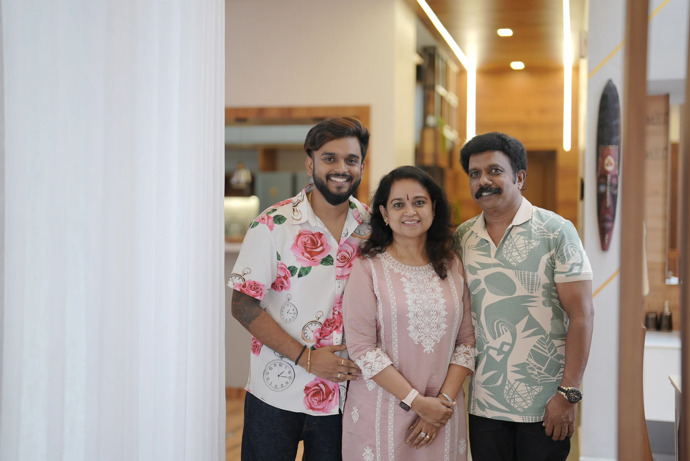 Mr. Pranav Pradeep and family at Sanpra Pranavam, Tripunithura